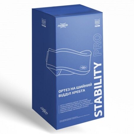 Ортез на шийний відділ хребта Nosco stability PRO 220143 висота 10 см, синій, розмір L