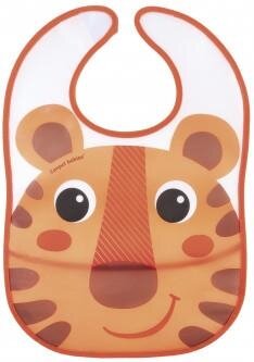 Слинявчик Canpol babies Hello Little пластмасовий з кишенькою, помаранчевий, 9 / 232_ora