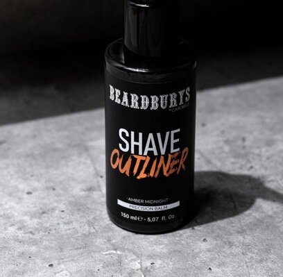 Гель для гоління та моделювання Beardburys Amber Midnight Outliner, 150 мл