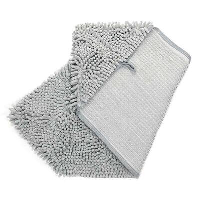 Рушник M-Pets Microfiber Towel з мікрофібри для купання собак, котів та гризунів, сірий, 35х80 см