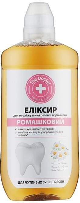 Еліксир для ополіскування порожнини рота Домашній Доктор, Ромашковий, 300 мл