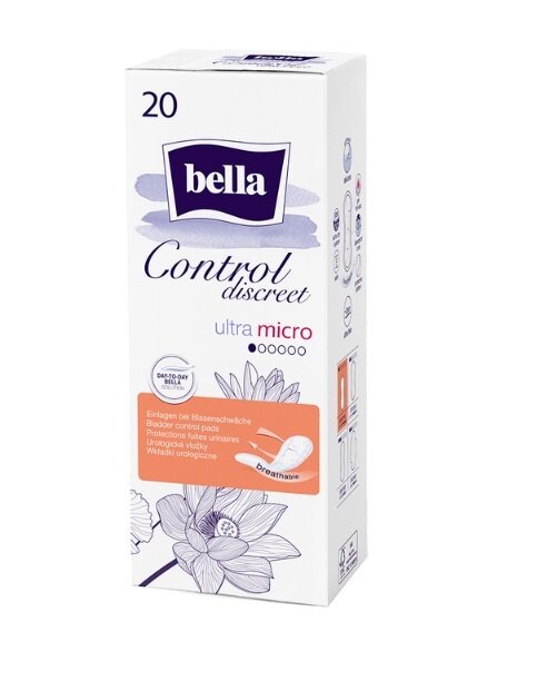 Прокладки урологічні Bella Control Discreet Ultra Micro, 20 штук