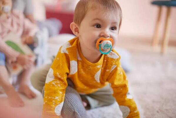 Пустушка силіконова Philips Avent Ultra Air Animal SCF080/07 ортодонтична, для хлопчиків, 6-18 місяців, 2 шт