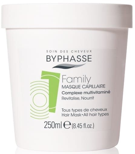 Маска для волосся Byphasse Family Hair Mask з мультивітамінним комплексом для всіх типів, 250 мл