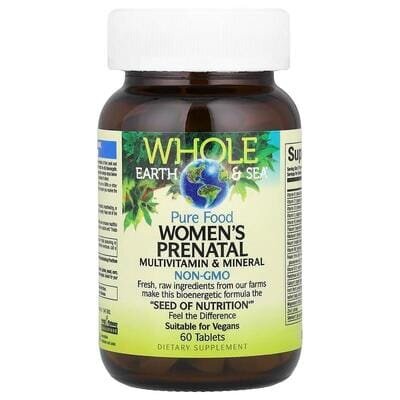 Вітаміни та мінерали для вагітних жінок Natural Factors Whole Earth & Sea Women's Prenatal Multivitamin & Mineral, 60 таблеток