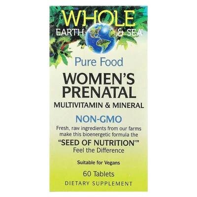 Вітаміни та мінерали для вагітних жінок Natural Factors Whole Earth & Sea Women's Prenatal Multivitamin & Mineral, 60 таблеток