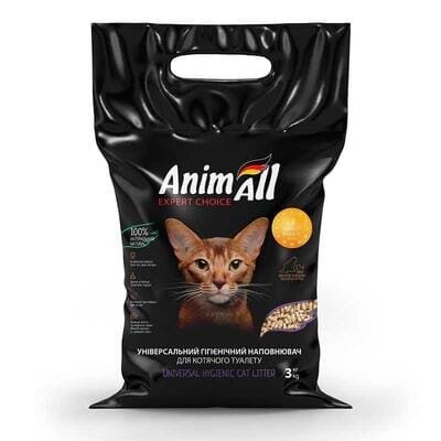 Наповнювач для туалету AnimAll гігієнічний універсальний для котячих туалетів і кліток гризунів, 3 кг