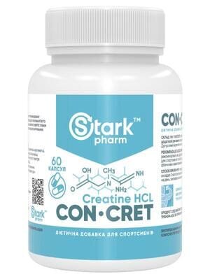 Креатин гідрохлорид Stark Pharm CON-CRET Creatine HCl, 750 мг, 60 капсул