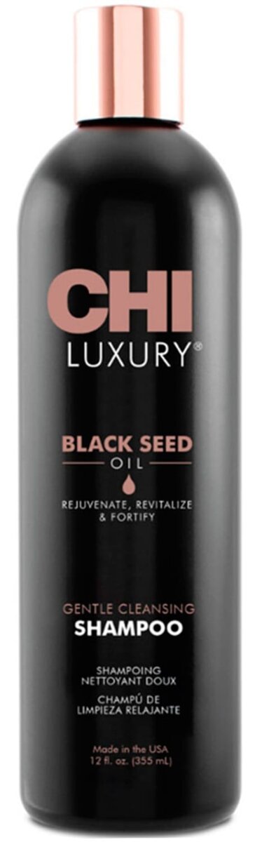 Шампунь CHI Luxury Black Seed Oil Gentle Cleansing для волосся очищуючий з маслом чорного кмину, 355 мл