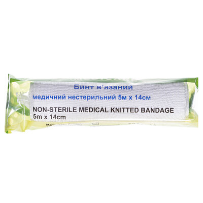 Бинт в’язаний Medicare Knitted bandage медичний нестерильний 5 м х 14 см