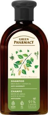 Шампунь Green Pharmacy Березові бруньки і касторове масло проти лупи, 350 мл