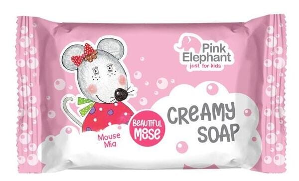 Крем-мило Pink Elephant Мишка Варя дитяче, 90 г