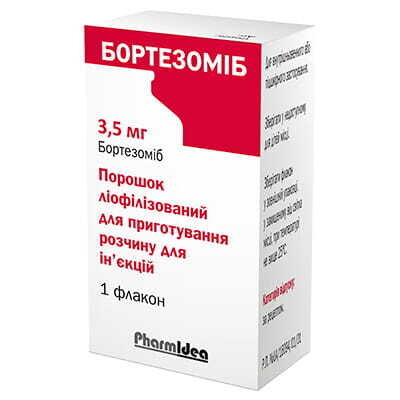 Бортезоміб порошок ліоф. д/приг. р-ну д/ін. по 3.5 мг №1 у флак.