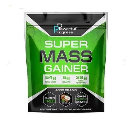 Гейнер Powerful Progress Super MASS кокос, 4 кг