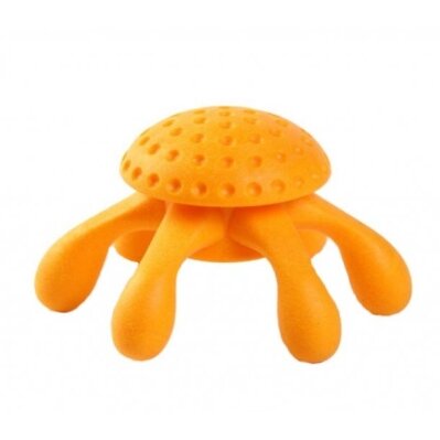 Іграшка для собак Kiwi Walker Octopus Mini Orange, Помаранчевий восьминіг, термопластична гума