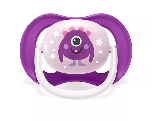 Пустушка силіконова Philips Avent Ultra Air SCF080/10 ортодонтична, 6-18 місяців, 2 шт