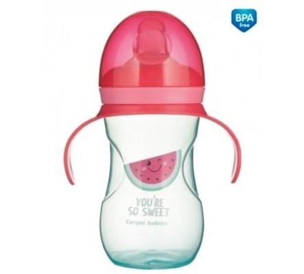 Кружка Canpol babies So Cool тренувальна з силіконовим носиком, рожева 57/304_pin, 270 мл