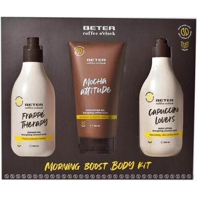 Набір для тіла Beter Morning boost body kit (гель для душу 300 мл + лосьйон для тіла 300 мл + гель-пілінг 180 мл)