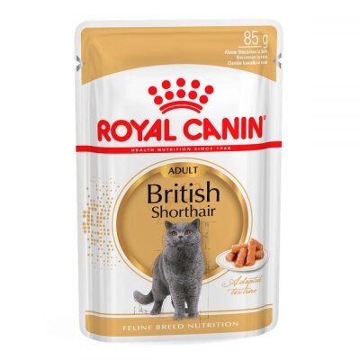 Корм вологий для кішок Royal Canin British Shorthair Adult породи британська короткошерста від 12 місяців, 85 г