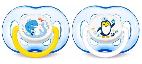 Пустушка силіконова Philips Avent Freeflow SCF186/24, з 18 місяців, 2 шт