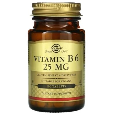 Вітамін В6 Solgar Vitamin B6 25 мг таблетки №100