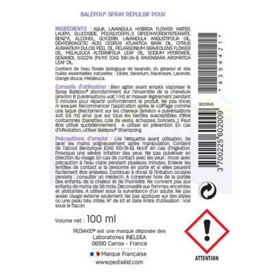 Педіакід PEDIAKID Balepou Spray спрей проти вошей, 100 мл