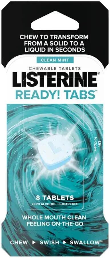 Таблетки освіжаючі Listerine Ready, 8 шт