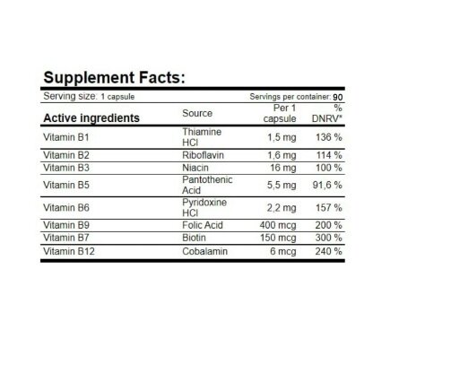 В-комплекс Amix Nutrition GreenDay B-Complex капсули №60