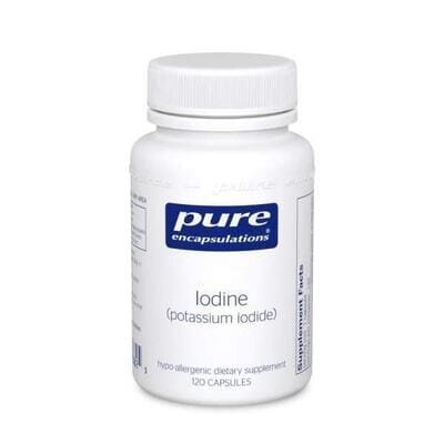 Йод (йодид калію) Pure Encapsulations Iodine (potassium iodide), 120 капсул