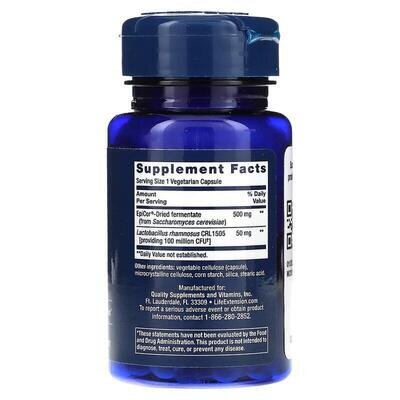 Пробіотик при сезонній алергії Life Extension Florassist Immune & Nasal Defense, 30 вегетаріанських капсул