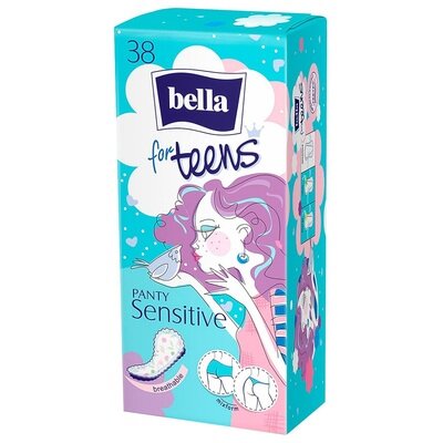 Прокладки гігієнічні щоденні Bella Panty for Teens Sensitive, 38 шт
