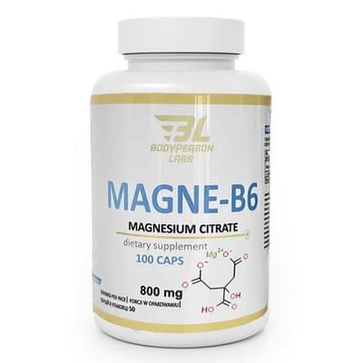 Магне B6 Bodyperson Labs Magne B6 Magnesium Citrate 800 мг, 100 капсул