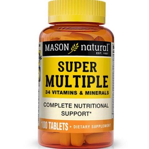 Вітамінно-мінеральний комплекс Mason Natural Super Multiple, 100 таблеток