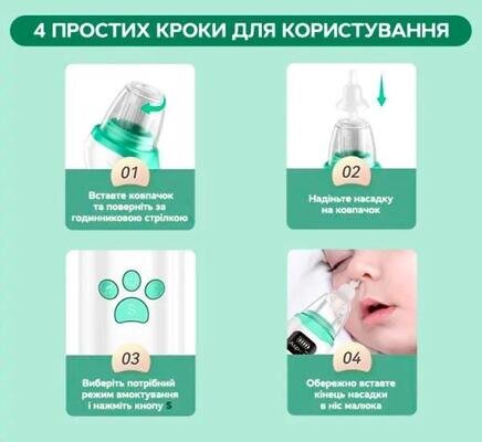 Аспіратор Arhimed EcoBreath XS електронний назальний