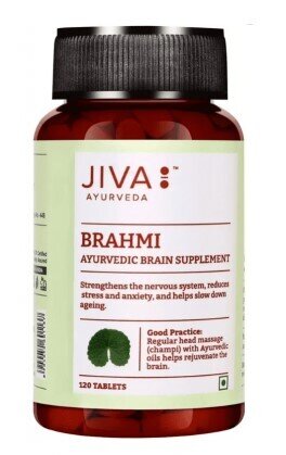 Брамі (Брахмі) Jiva Ayurveda Brahmi, 120 таблеток