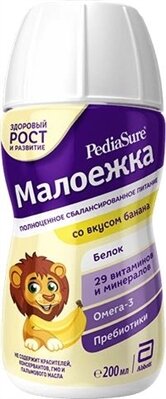 Дитяче харчування PediaSure Малоїжка збалансоване, зі смаком банана, 200 мл
