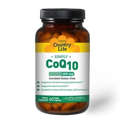 Коензим Q10 Country Life CoQ10 100 мг, веган, 60 капсул