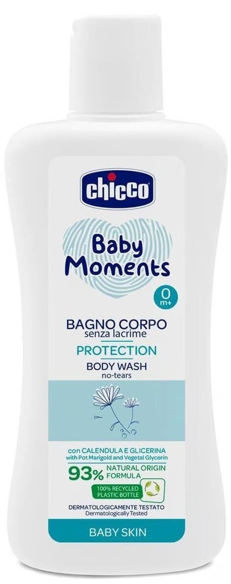 Гель для купання Chicco Baby Moments Без сліз захисний, 200 мл