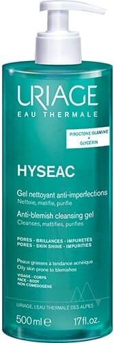 Гель очищуючий для обличчя Uriage Hyseac, 500 мл