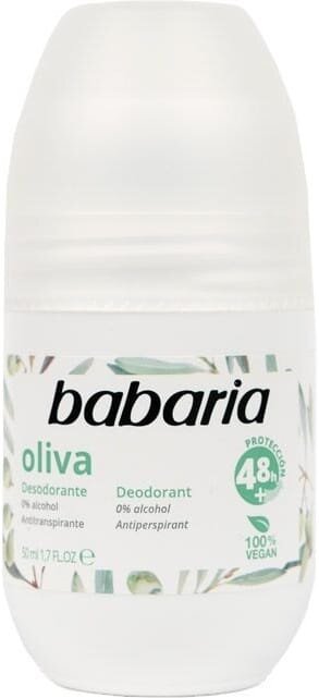 Дезодорант-антиперспірант кульковий Babaria Oliva 48h з олією оливи, 50 мл
