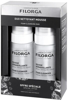 Набір Filorga DUO Мус для зняття макіяжу Mousse Demaquillante, що очищає та зволожує, 2 шт х 150 мл