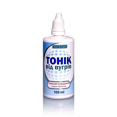 Тонік для обличчя Clean&Sujee від вугрового висипу, для проблемної шкіри, 100 мл