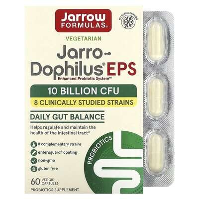 Пробіотики Jarrow Formulas Jarro-Dophilus EPS 10 млрд, 60 рослинних капсул