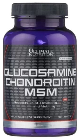 Комплекс для суглобів Ultimate Nutrition Glucosamine & Chondroitin & MSM, 90 таблеток