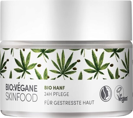 Крем для обличчя Bio:Vegane Органічний Канабіс догляд 24 години для втомленої шкіри, 50 мл