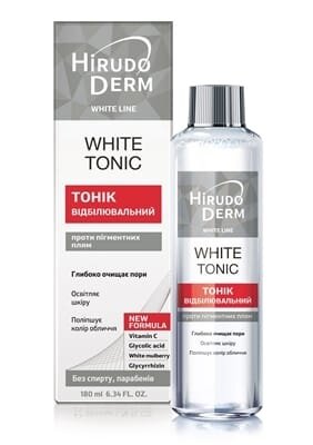 Тонік Hirudo Derm White Line White Tonic відбілюючий, 180 мл