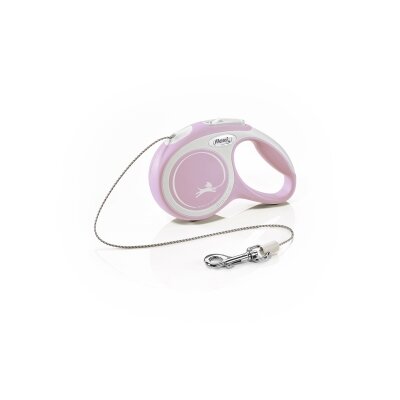Повідець-рулетка Flexi New Comfort XS трос 3m/8кг бузковий 42700