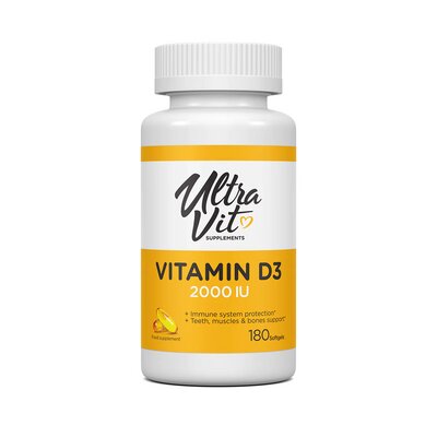 Вітамін Д3 VPLab UltraVit Vitamin D3 2000 капсули №180