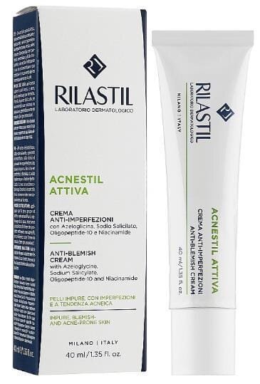 Крем для обличчя Rilastil Acnestil Attiva для проблемної схильної до акне шкіри, 40 мл