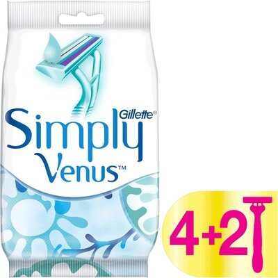 Бритви Simply Venus 2 одноразові жіночі, 6 шт